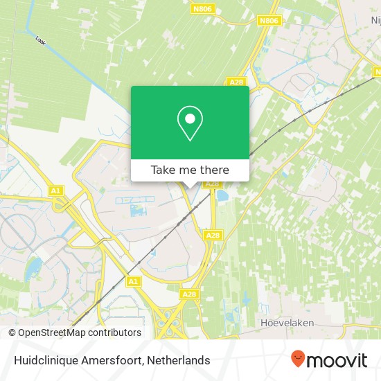 Huidclinique Amersfoort kaart