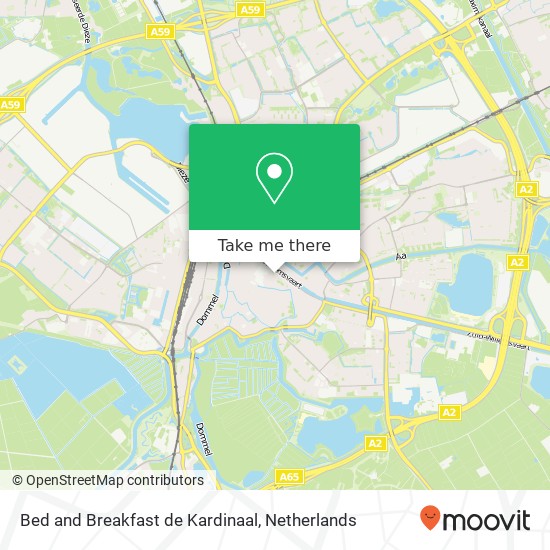 Bed and Breakfast de Kardinaal kaart