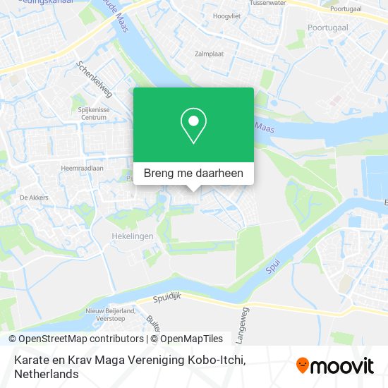 Karate en Krav Maga Vereniging Kobo-Itchi kaart