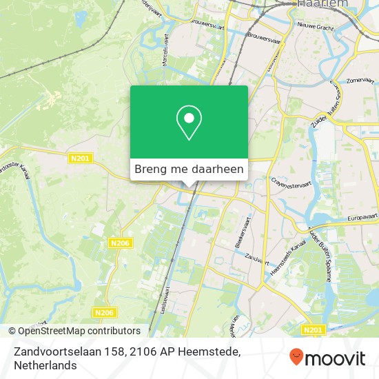 Zandvoortselaan 158, 2106 AP Heemstede kaart