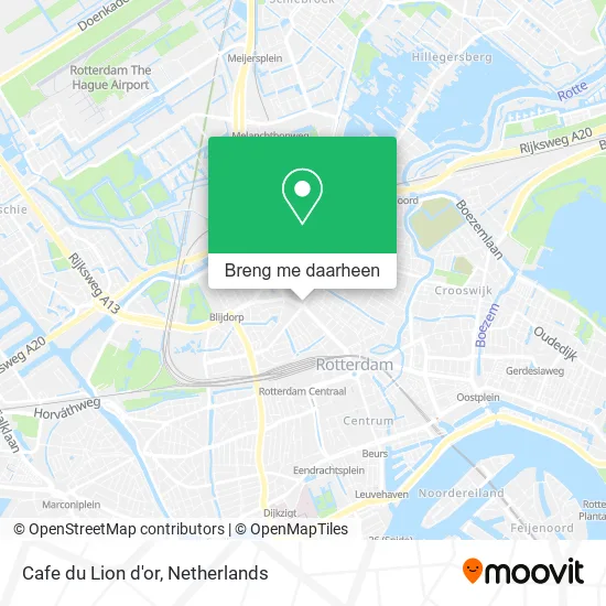 Cafe du Lion d'or kaart