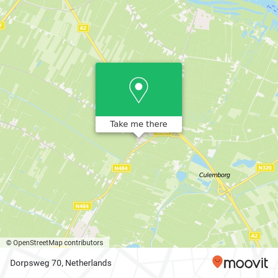 Dorpsweg 70, 4122 GH Zijderveld kaart