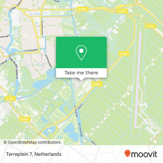 Terreplein 7, 2141 ME Vijfhuizen kaart