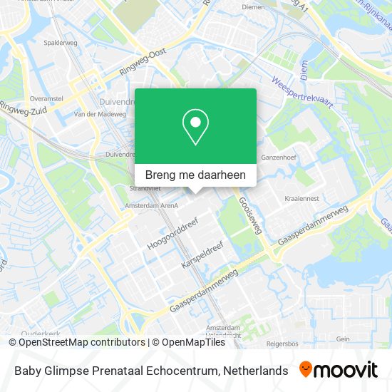 Baby Glimpse Prenataal Echocentrum kaart