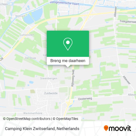 Camping Klein Zwitserland kaart