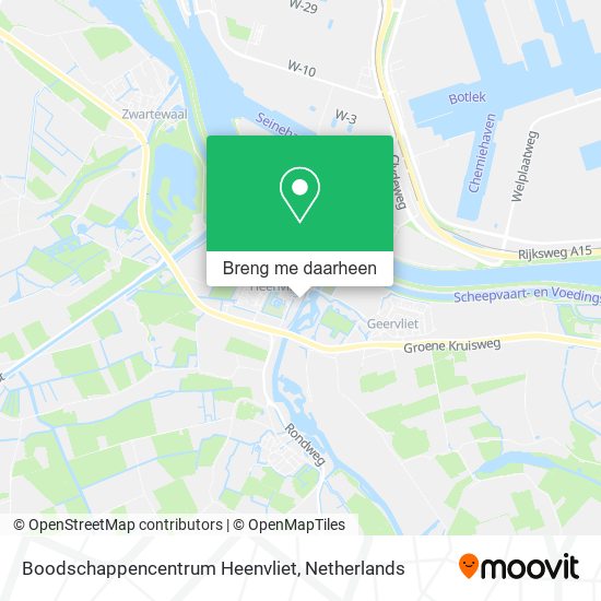 Boodschappencentrum Heenvliet kaart