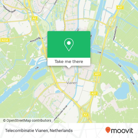 Telecombinatie Vianen, Voorstraat 29 kaart