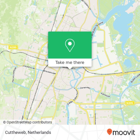 Cuttheweb, Ridderstraat 29 kaart