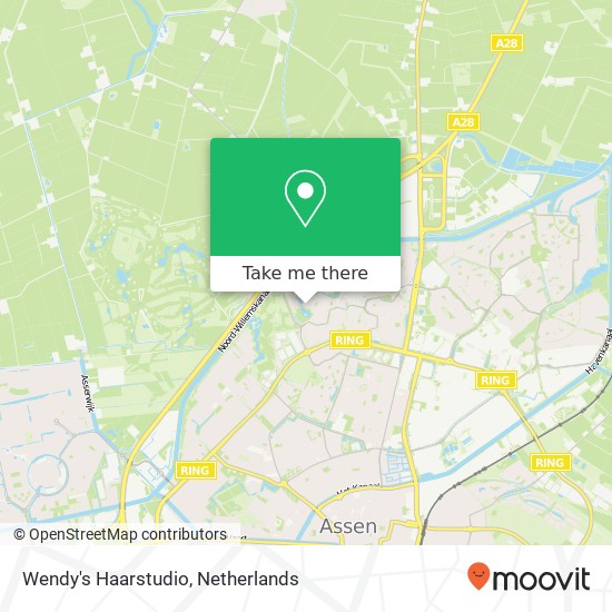 Wendy's Haarstudio, Beuzeveen 240 kaart