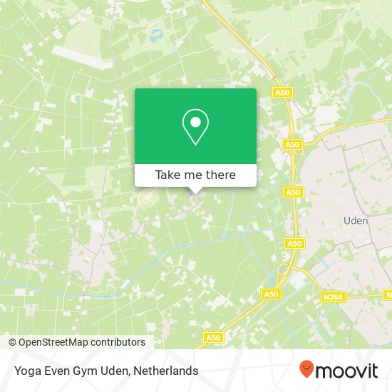 Yoga Even Gym Uden, Bedafseweg 22 kaart