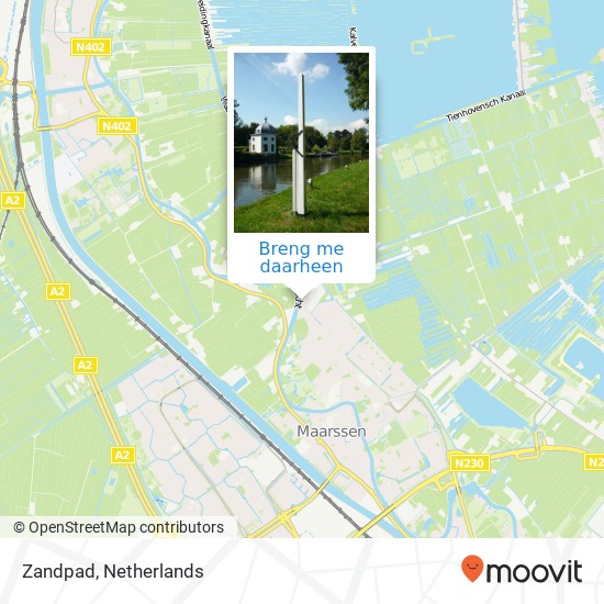 Zandpad, 3601 AS Maarssen kaart