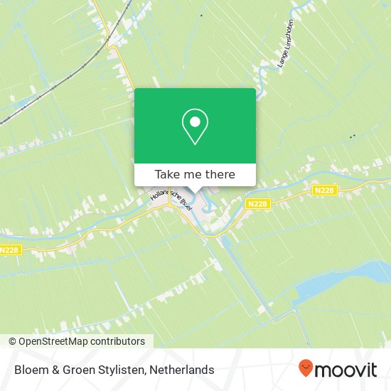 Bloem & Groen Stylisten, Markt Oostzijde 2C kaart