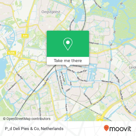 P_d Deli Pies & Co, Haarlemmerstraat 3 kaart