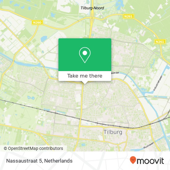 Nassaustraat 5, 5046 NS Tilburg kaart