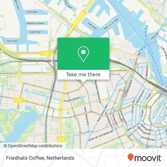 Friedhats Coffee, Bos en Lommerweg kaart