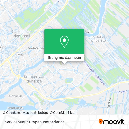 Servicepunt Krimpen kaart