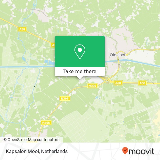 Kapsalon Mooi, Beerseweg 11B kaart