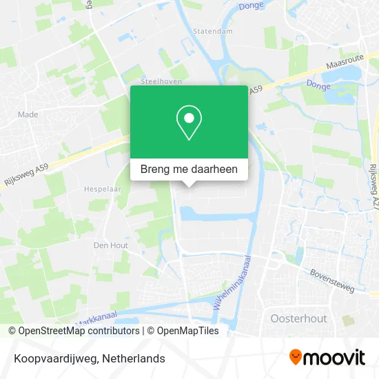 Koopvaardijweg kaart