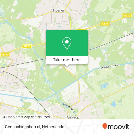 Geocachingshop.nl, De Huufkes 3 kaart