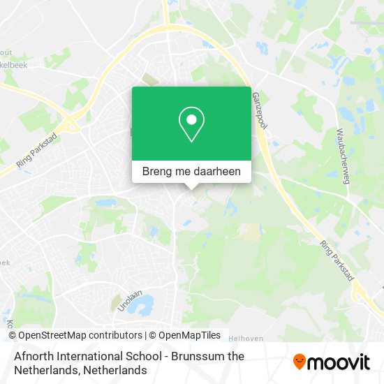 Afnorth International School - Brunssum the Netherlands kaart