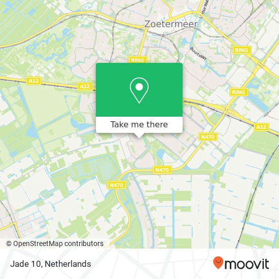 Jade 10, 2719 RT Zoetermeer kaart