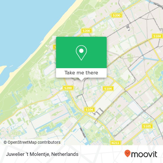 Juwelier 't Molentje, Loosduinse Hoofdstraat 166 kaart