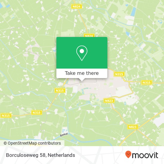 Borculoseweg 58, 7161 HB Neede kaart