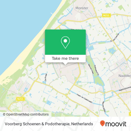 Voorberg Schoenen & Podotherapie, Langestraat 251 kaart