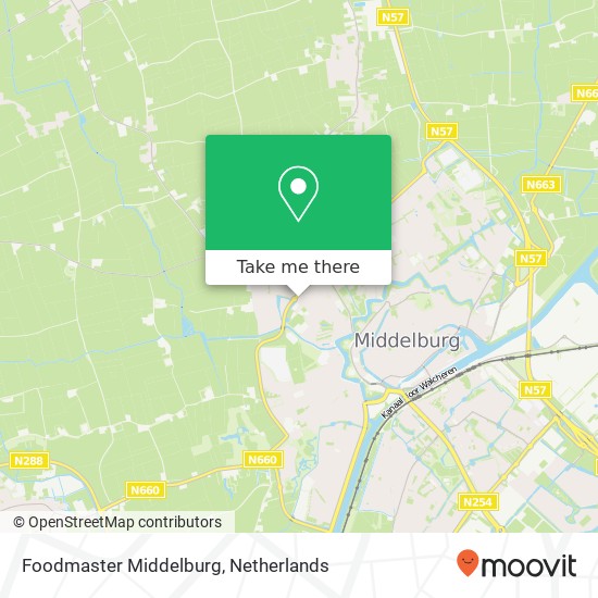 Foodmaster Middelburg, Euromarkt 2 kaart