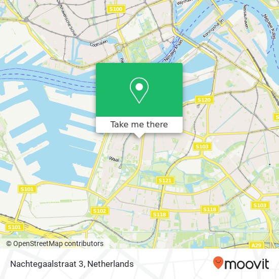 Nachtegaalstraat 3, 3082 NL Rotterdam kaart