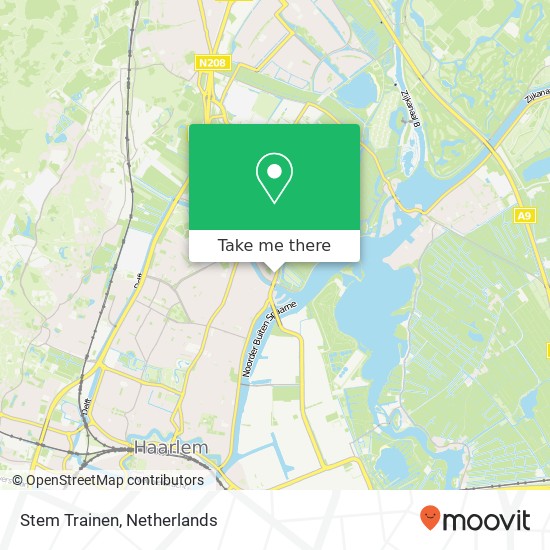 Stem Trainen, Vondelweg 28 kaart