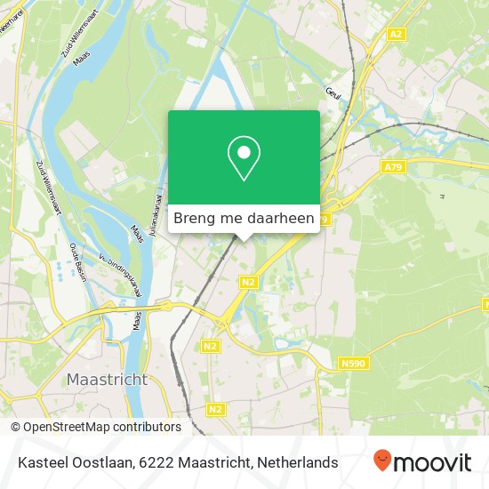Kasteel Oostlaan, 6222 Maastricht kaart