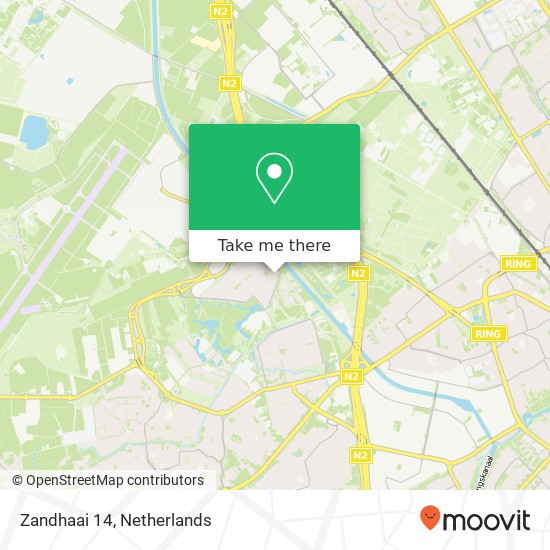 Zandhaai 14, 5658 BA Eindhoven kaart