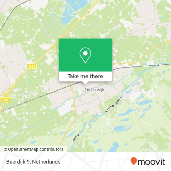 Baerdijk 9, 5061 GG Oisterwijk kaart