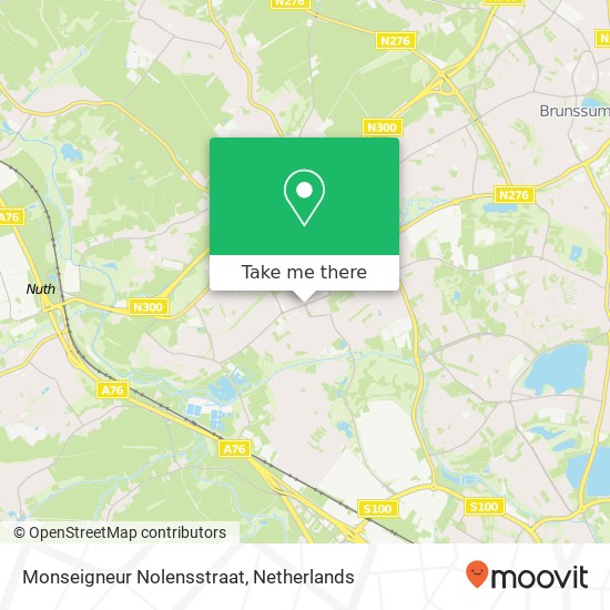 Monseigneur Nolensstraat, 6431 KT Hoensbroek kaart
