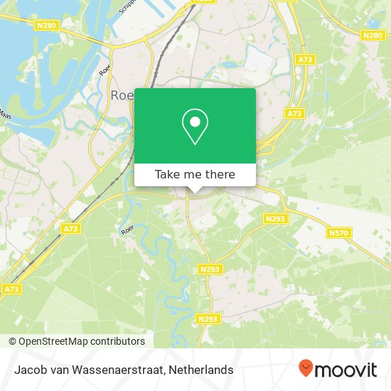 Jacob van Wassenaerstraat, 6045 Roermond kaart