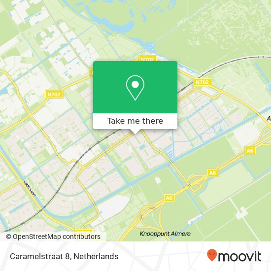 Caramelstraat 8, 1339 BS Almere-Buiten kaart
