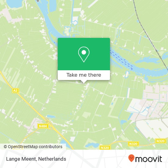 Lange Meent, 4121 Everdingen kaart