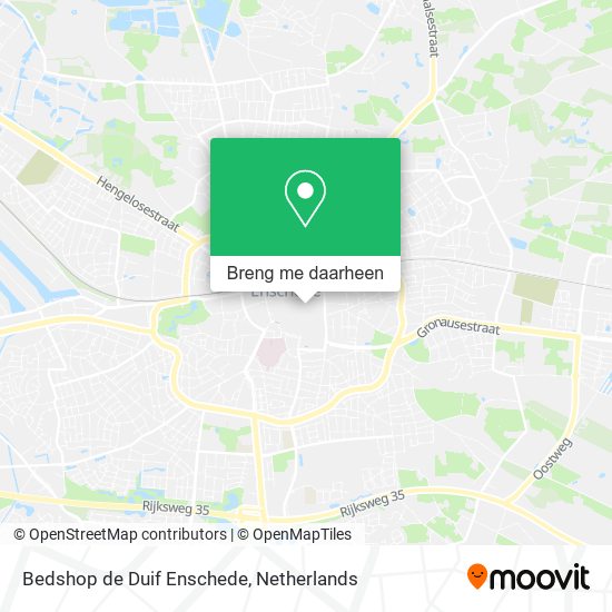 Bedshop de Duif Enschede kaart