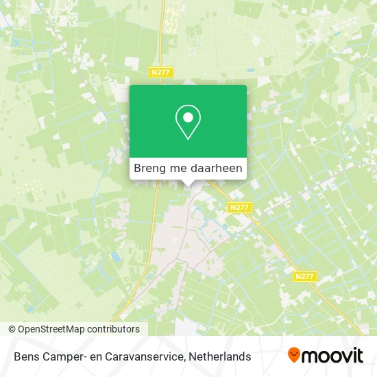 Bens Camper- en Caravanservice kaart