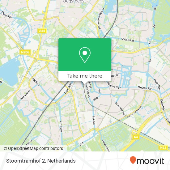 Stoomtramhof 2, 2311 AM Leiden kaart