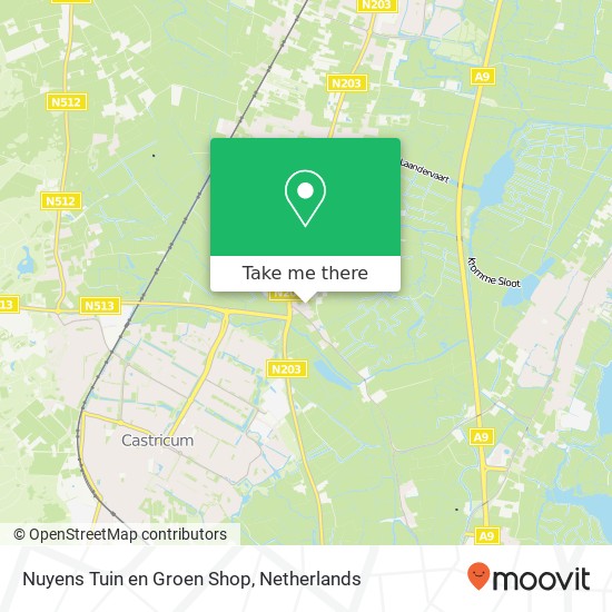 Nuyens Tuin en Groen Shop, Uitgeesterweg 1B kaart