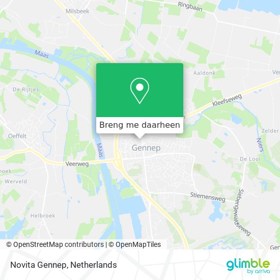 Novita Gennep kaart