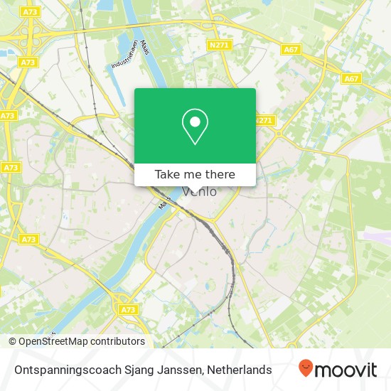 Ontspanningscoach Sjang Janssen, Houtstraat 21A kaart