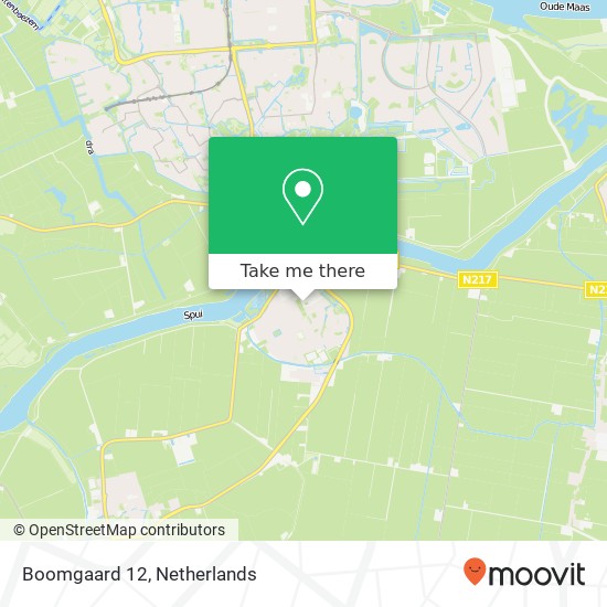 Boomgaard 12, 3264 TC Nieuw-Beijerland kaart