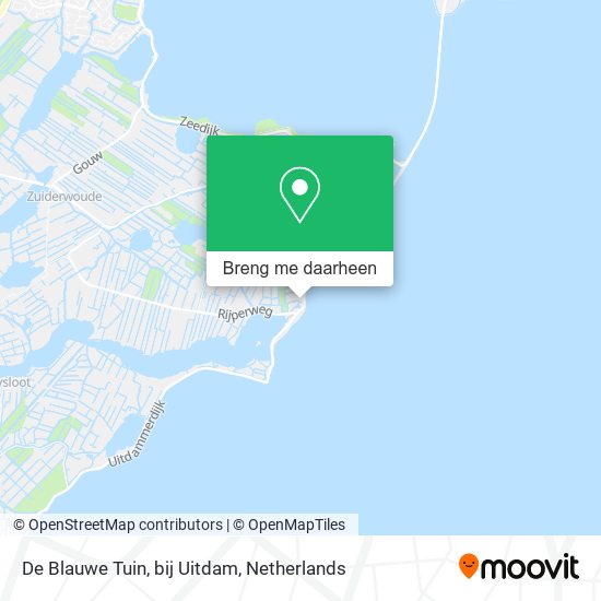 De Blauwe Tuin, bij Uitdam kaart