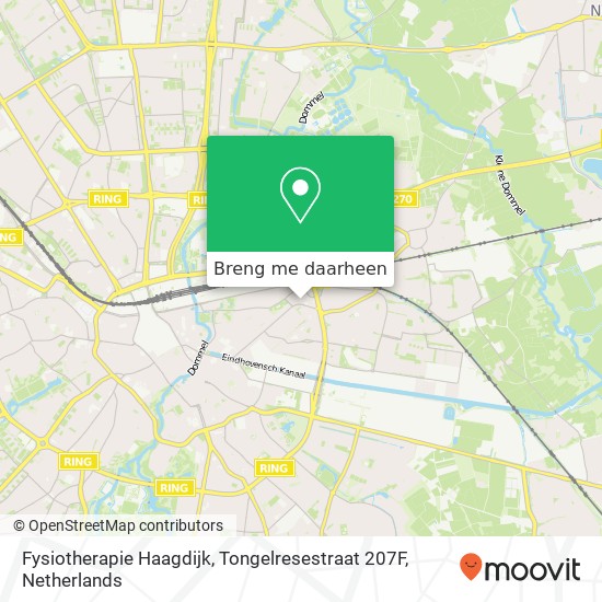 Fysiotherapie Haagdijk, Tongelresestraat 207F kaart