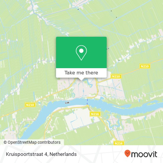 Kruispoortstraat 4, 2871 DK Schoonhoven kaart