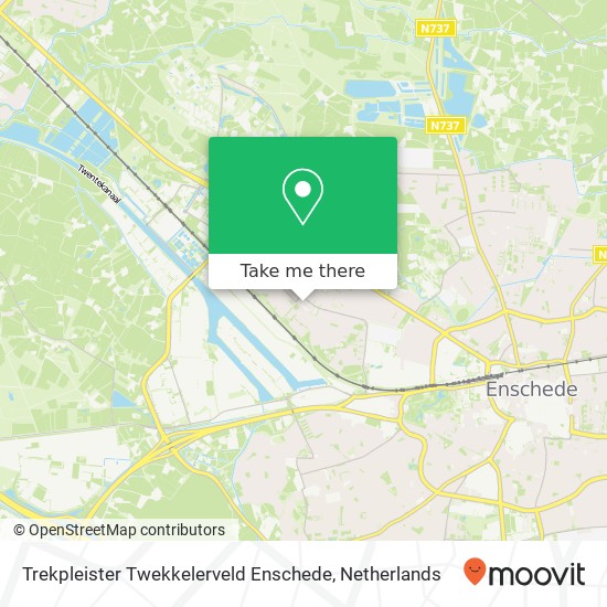 Trekpleister Twekkelerveld Enschede kaart