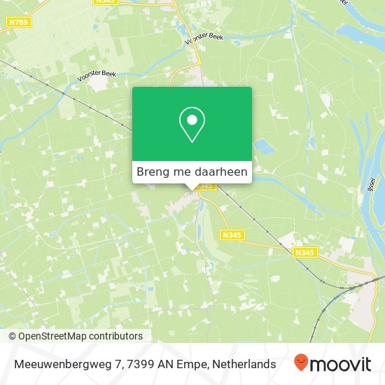 Meeuwenbergweg 7, 7399 AN Empe kaart